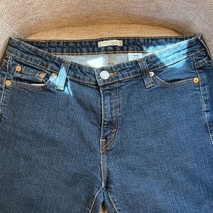 Levi's Dark Blue Low Skinny 545 Straight-Leg Women's Jeans